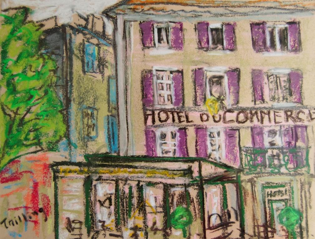 Hotel Du Commerce Пон-Сент-Еспри Екстериор снимка